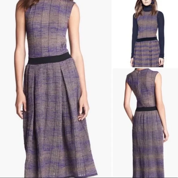 Tory Burch Nadia Knit Midi Dress Sz Small - Picture 2 of 9